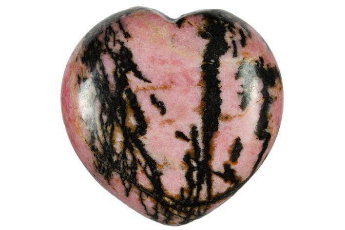 1.4" Polished Rhodonite Heart - Photo 1